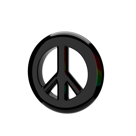 Signo de la paz  3D Icon