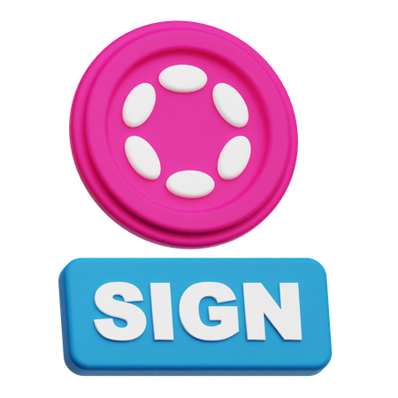 Signo de moneda de lunares  3D Icon