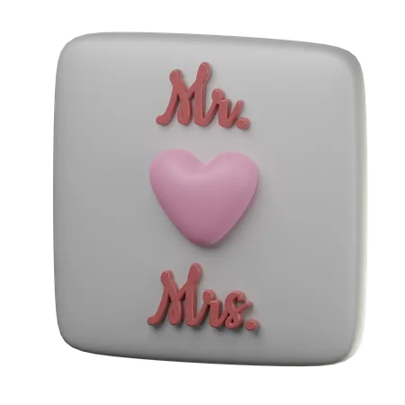 Signo de pareja  3D Icon