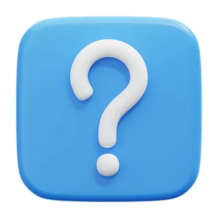 Signo de interrogación  3D Icon