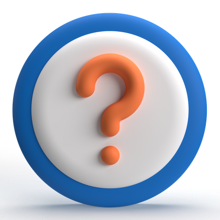 Signo de interrogación  3D Icon