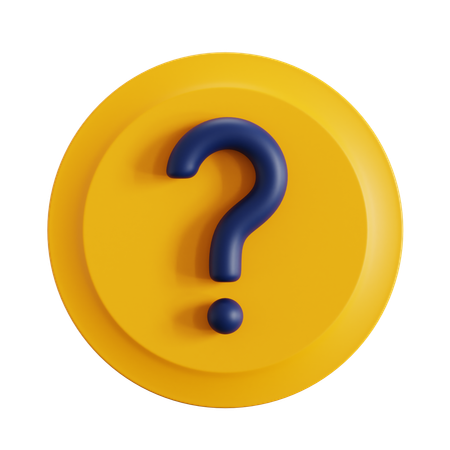 Signo de interrogación  3D Icon