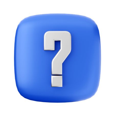 Signo de interrogación  3D Icon