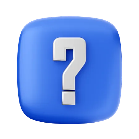 Signo de interrogación  3D Icon