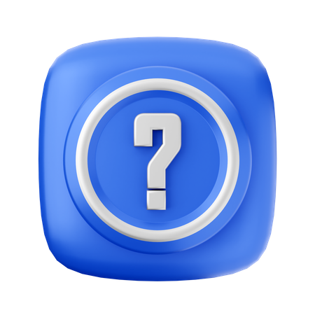 Signo de interrogación  3D Icon