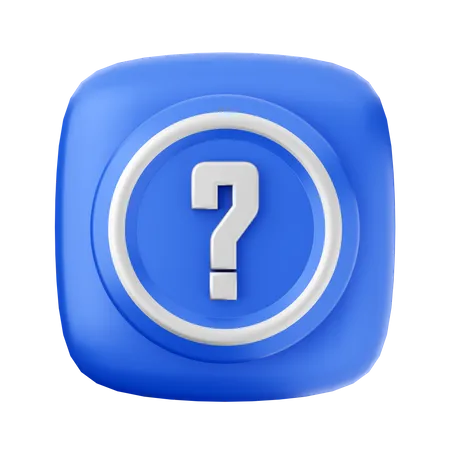 Signo de interrogación  3D Icon