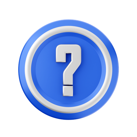 Signo de interrogación  3D Icon