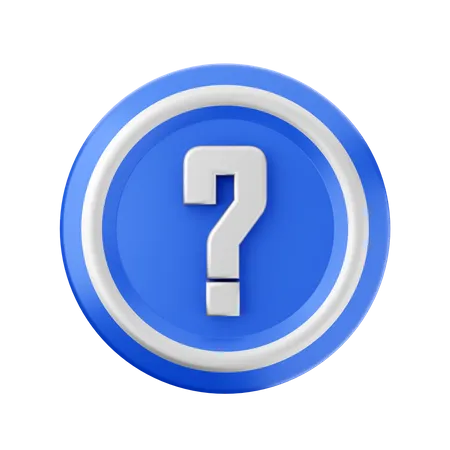 Signo de interrogación  3D Icon