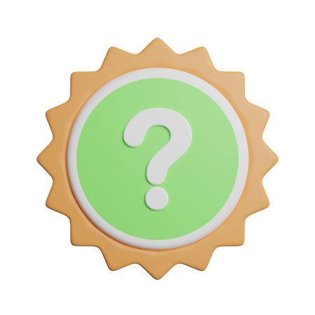 Signo de interrogación  3D Icon