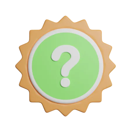 Signo de interrogación  3D Icon