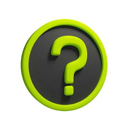 Signo de interrogación  3D Icon