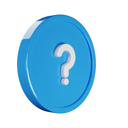 Signo de interrogación  3D Icon