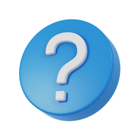 Signo de interrogación  3D Icon