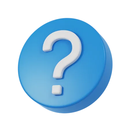 Signo de interrogación  3D Icon