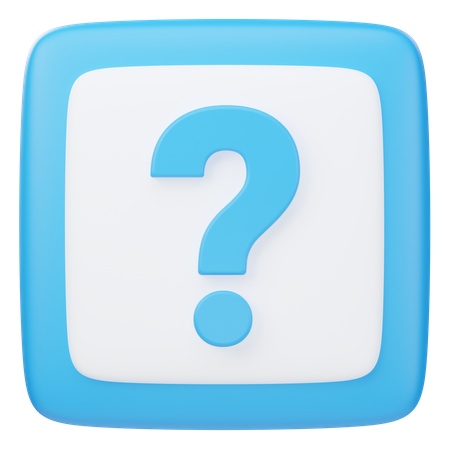 Signo de interrogación  3D Icon