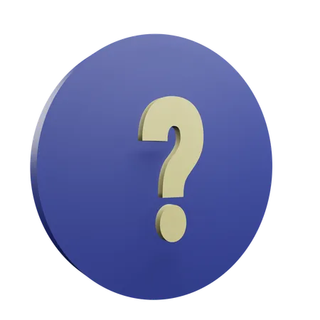 Signo de interrogación  3D Icon