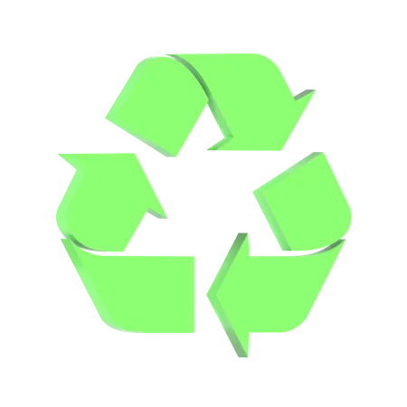Reciclar Icono 3 D Bueno Para El Diseno Ecologico 3D Icon