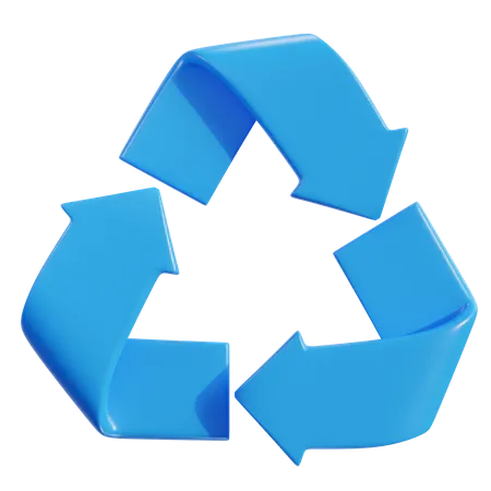 Signo de reciclaje  3D Icon