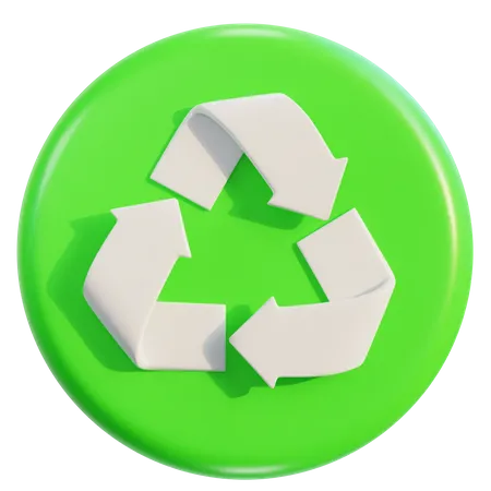 Signo de reciclaje  3D Icon