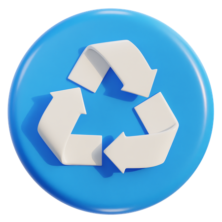 Signo de reciclaje  3D Icon