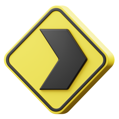 Señal derecha  3D Icon