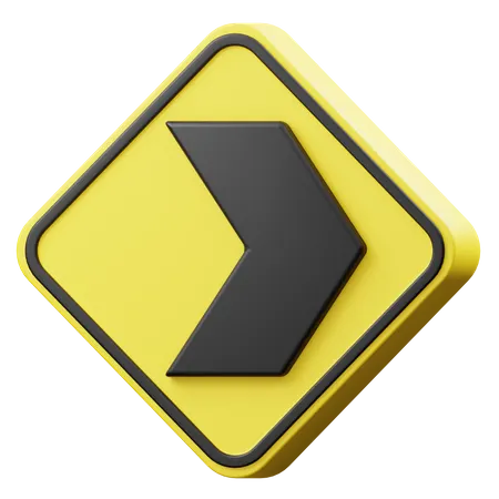Señal derecha  3D Icon