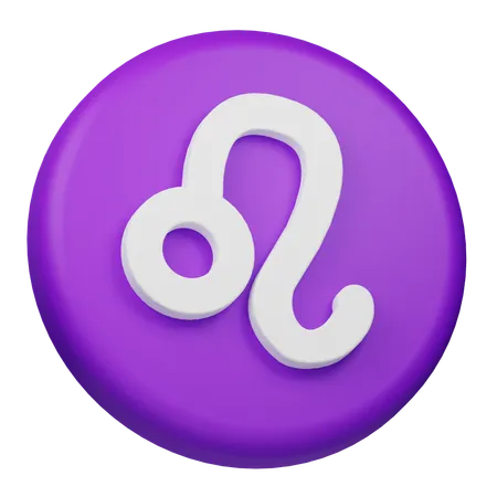 Signo de leão  3D Icon