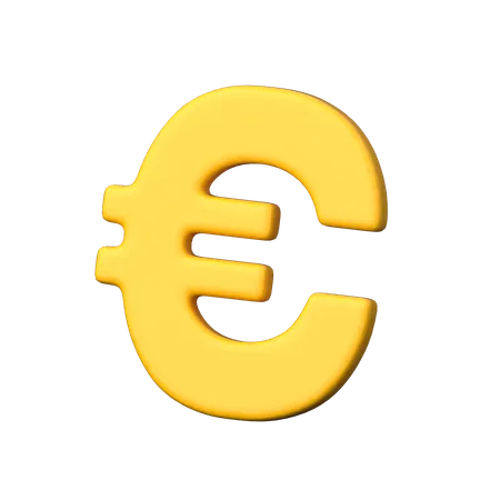 Signo del euro  3D Icon