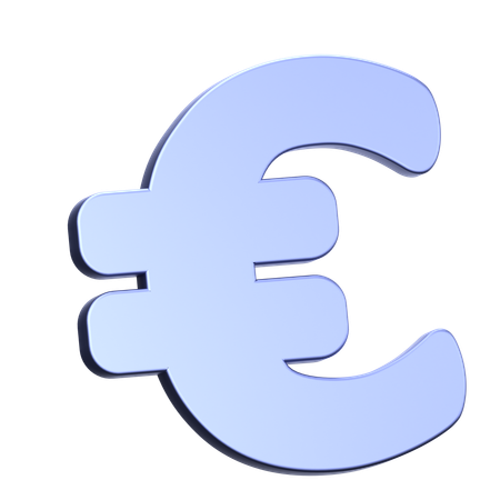 Signo del euro  3D Icon