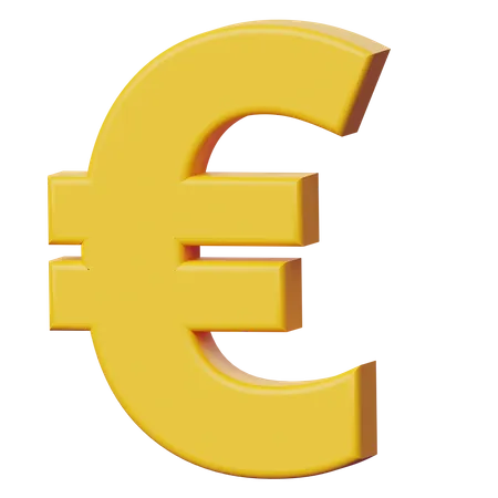 Signo del euro  3D Icon