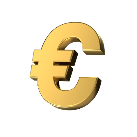 Signo del euro  3D Icon