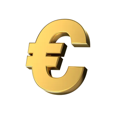 Signo del euro  3D Icon