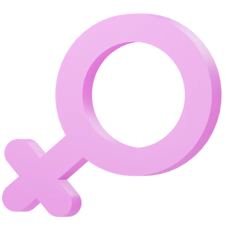 Signo femenino  3D Icon