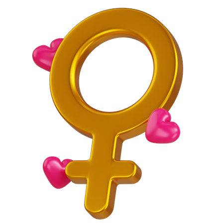 Signo femenino  3D Icon