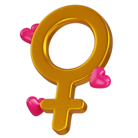 Signo femenino  3D Icon