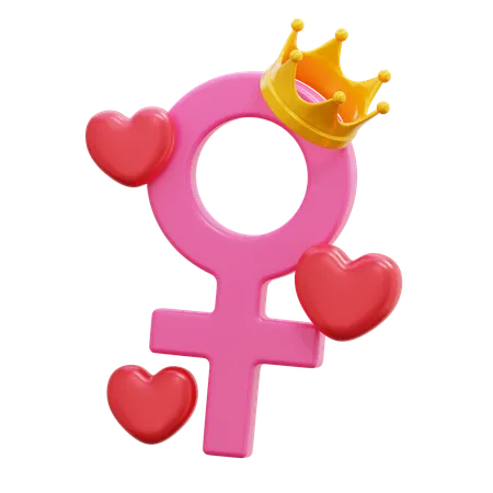 Signo femenino  3D Icon