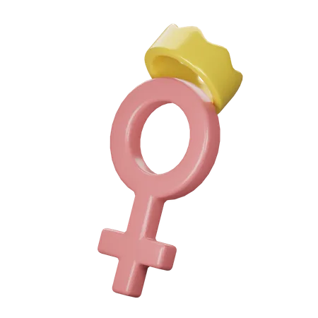 Signo femenino  3D Icon