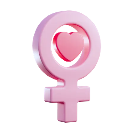 Signo femenino  3D Icon