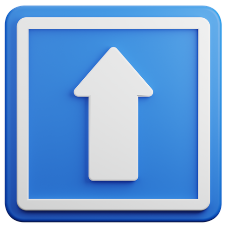 Signo hacia arriba  3D Icon