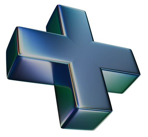 Signo de más  3D Icon