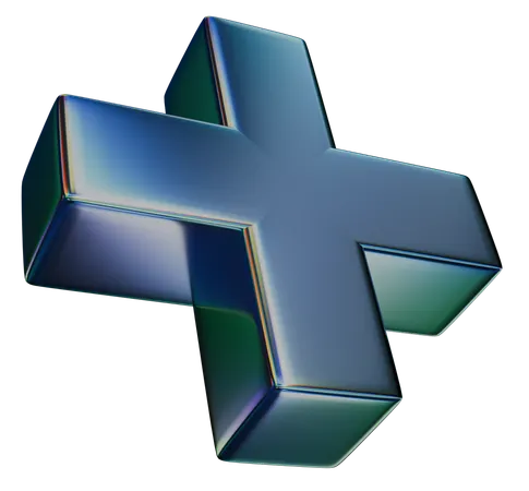Signo de más  3D Icon