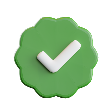 Signo verificado  3D Icon