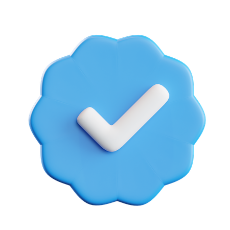 Signo verificado  3D Icon