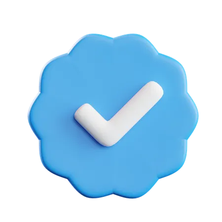 Signo verificado  3D Icon