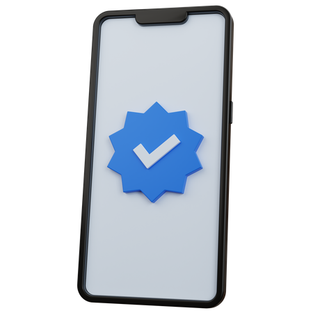 Signo verificado en línea  3D Icon