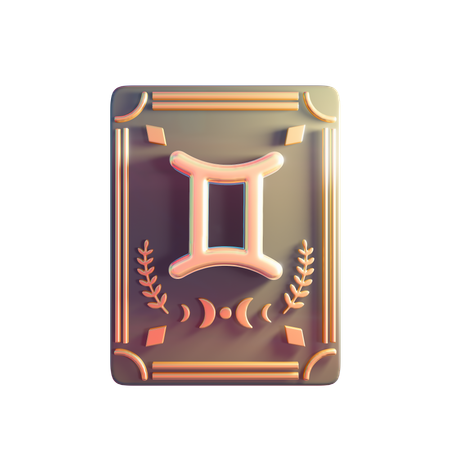 Signo del zodiaco géminis  3D Icon