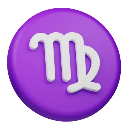 Signo del zodiaco virgo  3D Icon