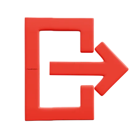 Signout  3D Icon