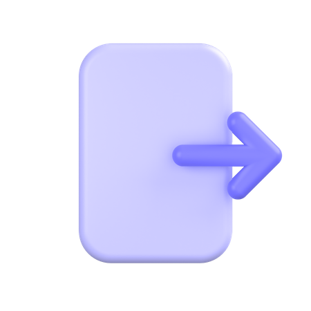 Sign Out 3D Icon