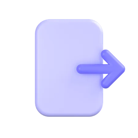 Sign Out 3D Icon